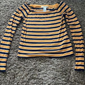 Stripped cropped shirt